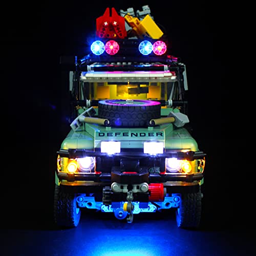 ANGFJ Juego de luces LED para Lego Lego 10317 clásico Land Rover Defender 90 LED Set de iluminación (solo luces, no modelos Lego)