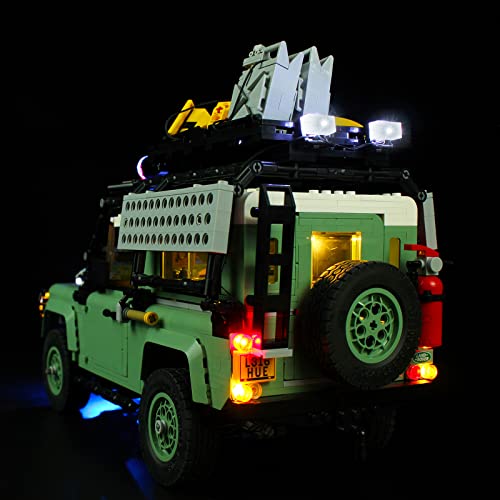 ANGFJ Juego de luces LED para Lego Lego 10317 clásico Land Rover Defender 90 LED Set de iluminación (solo luces, no modelos Lego)