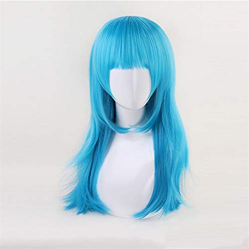 Anime Aotu World Lemon Cosplay pelucas con flequillo pelo largo sintético recto fiesta de disfraces de Halloween juego de roles peluca   MZ-1154