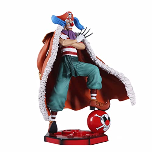 Anime Figura, Modelo De Personaje De Anime One Piece Buggy Pvc, Los FanáTicos Del Anime Coleccionan Figuritas De Juguete