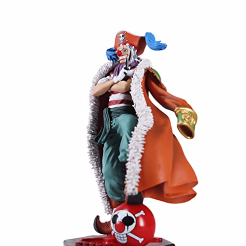 Anime Figura, Modelo De Personaje De Anime One Piece Buggy Pvc, Los FanáTicos Del Anime Coleccionan Figuritas De Juguete