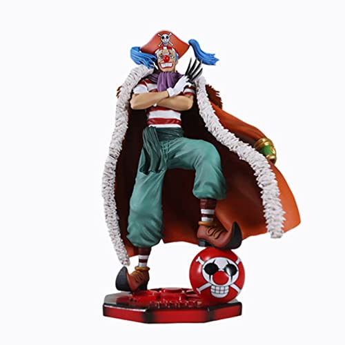 Anime Figura, Modelo De Personaje De Anime One Piece Buggy Pvc, Los FanáTicos Del Anime Coleccionan Figuritas De Juguete