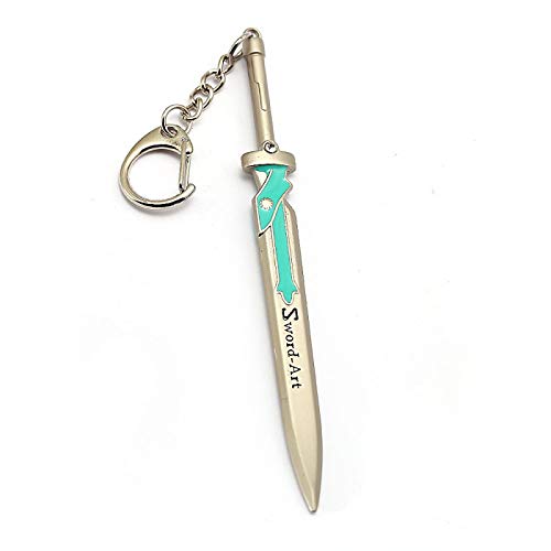 Anime Keychain Sword Art Online Modelo Llavero Tung People Asuna Aleación Llavero Llaveros Encantos Coche Colgante Llave Hebilla