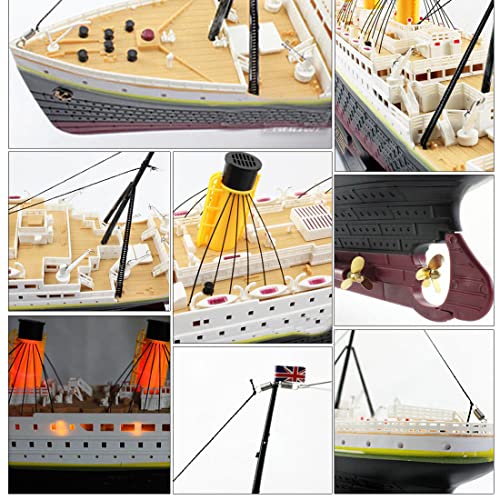 APAP NQD Titanic - Modelo de barco de agua teledirigido (2,4 G, RC, 3 canales, con luces LED (RTR)