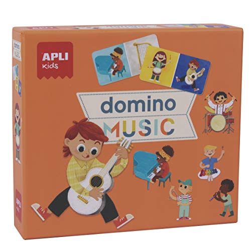 APLI Kids 18205 - Dominó Instrumentos de música, 28 Piezas