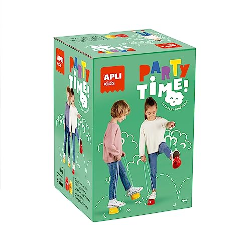 APLI Kids 19565 - Juego Zancos con cordón, Ideal para Jugar al Aire Libre y para Fiestas de cumpleaños