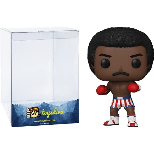 Apollo Creed: P o p ! Movies Vinyl Figurine Bundle with 1 Compatible 'ToysDiva' Graphic Protector (1178 - 59251 - B)