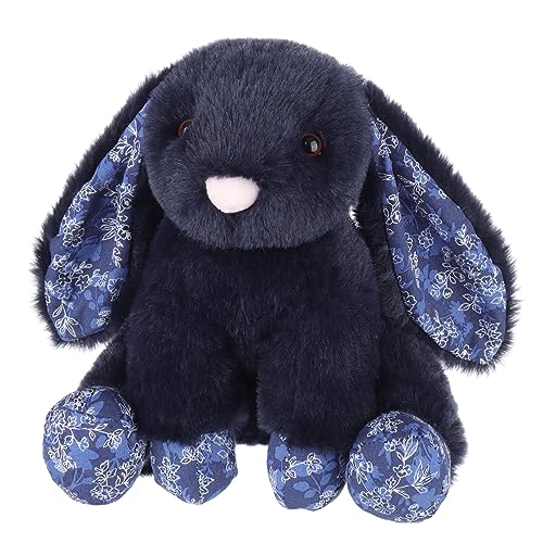 Apricot Lamb Field Bunny Deep Blue – Peluche de peluche para niñas, niños y bebés – Peluche esponjoso para jugar, coleccionar y abrazar – Peluche de hipopótamo