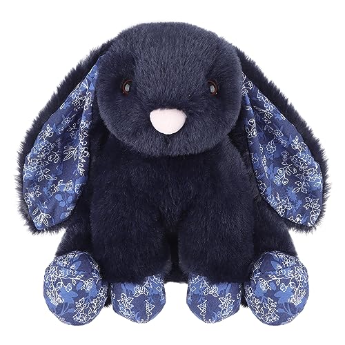 Apricot Lamb Field Bunny Deep Blue – Peluche de peluche para niñas, niños y bebés – Peluche esponjoso para jugar, coleccionar y abrazar – Peluche de hipopótamo