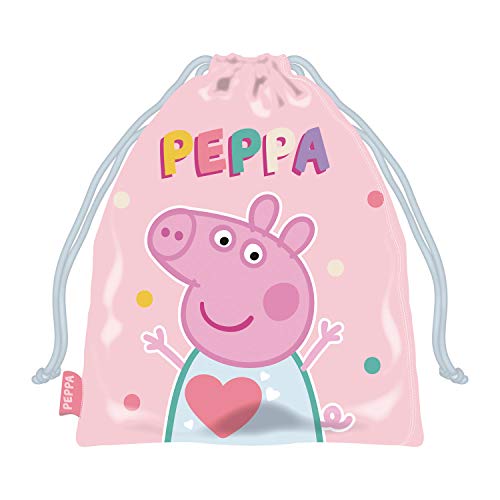 ARDITEX PP13817 Bolsa Merienda 26.5X21.5cm de EONE-Peppa Pig (AD-PP13817)