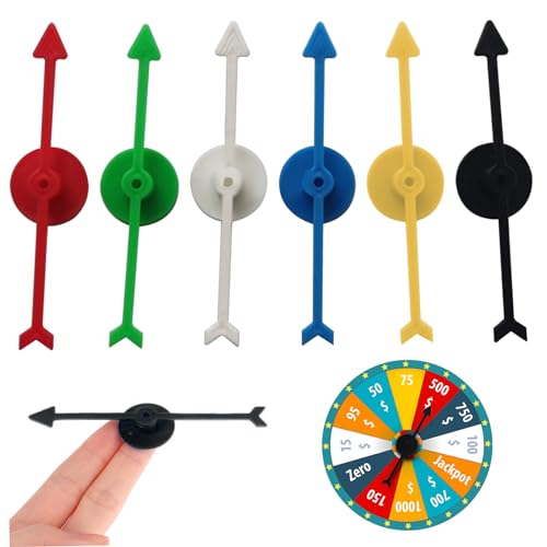 Arrow Spinner Juego Spinners Game de fiesta Arrow 6pcs 3.9 pulgadas Juego de mesa Spinner en 6 colores Reemplazo del juego de mesa de plástico para la escuela en casa Juego de fiesta divertido