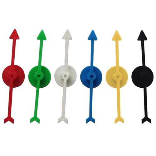 Arrow Spinner Juego Spinners Game de fiesta Arrow 6pcs 3.9 pulgadas Juego de mesa Spinner en 6 colores Reemplazo del juego de mesa de plástico para la escuela en casa Juego de fiesta divertido