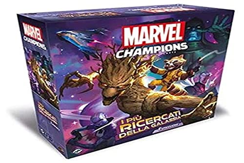 Asmodee - Marvel Champions El Juego de Cartas: Los más buscados de la Galaxia - Expansión Juego de Cartas, Edición en Italiano