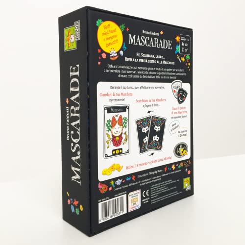 Asmodee - Mascarade, edición 2021, Juego de Mesa, Idioma Italiano, 8409, de 4 a 6 Jugadores