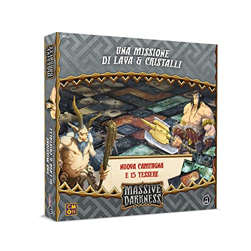 Asmodee - Massive Darkness 2: Una Misión de Lava y Cristales – Expansión Modo Campaña para Juego de Mesa, Edición en Italiano