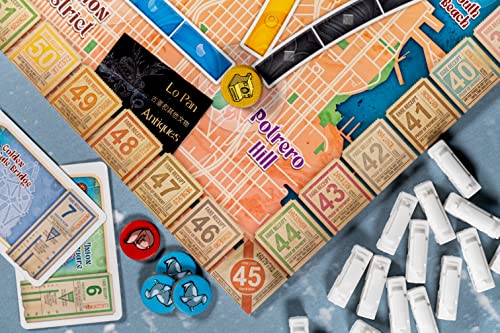 Asmodee - Ticket To Ride San Francisco, Juego de Mesa, 2-4 Jugadores, 8+ años, edición en Italiano