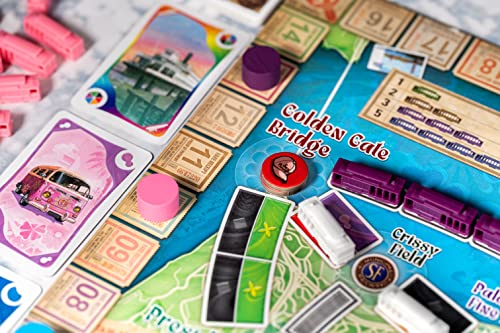 Asmodee - Ticket To Ride San Francisco, Juego de Mesa, 2-4 Jugadores, 8+ años, edición en Italiano