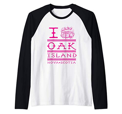 Atesoro el misterio maldito de Oak Island Camiseta Manga Raglan