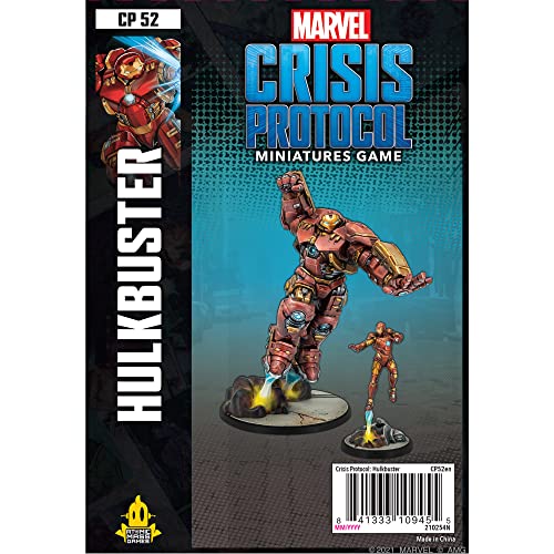 Atomic Mass Games, Hulkbuster: Marvel Crisis Protocol, Miniatures Game, Ages 14+, 2 Players, 45 Minutes Playing Time,Multicolor,FFGCP52