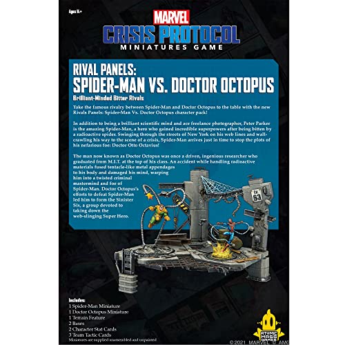 Atomic Mass Games Marvel Crisis Procol - Rival Panels: Spider-Man VS Doctor Octopus - Juego de Miniaturas en Inglés (ATOCPE01EN)