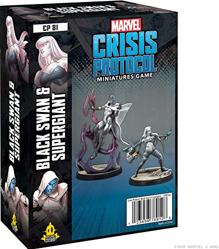 Atomic Mass Games - Marvel Crisis Protocol - Black Swan & Supergiant - Juego de Miniaturas en Inglés