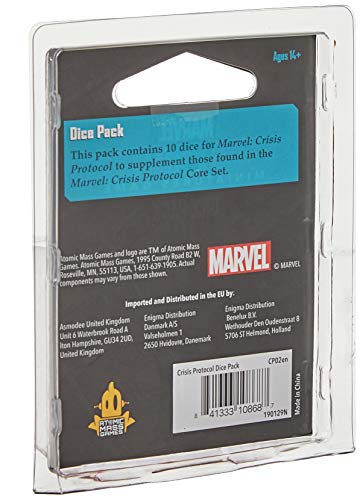 Atomic Mass- Marvel Crisis Protocol Dice Pack Inglés, Color (Fantasy Flight Games CP02EN)