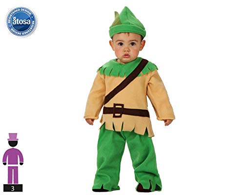 Atosa disfraz duende niño bebé robin hood 12 a 24 meses