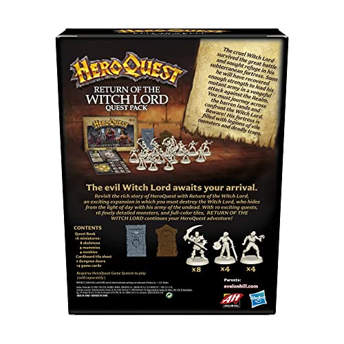 Avalon Hill /Wizards HAS4193U - HeroQuest: Return of the Witch Lord [Expansión]