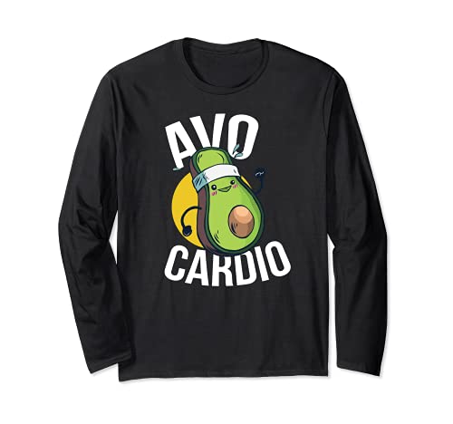 AVOCARDIO Aguacate Lindo Atleta Meme Manga Larga