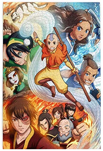 Awttmua Cozy Retreat Puzzle De Gran Formato De 1000 Piezas para Adultos Avatar The Last Airbender Juguetes Educativos De Inteligencia para Niños