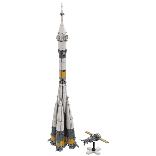 AYAY Soyuz-FG Juego de construcción de cohetes ruso con peso pesado, serie espacial de la NASA, juego de bloques de construcción, compatible con Lego NASA (4248PCS)