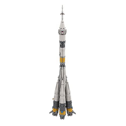 AYAY Soyuz-FG Juego de construcción de cohetes ruso con peso pesado, serie espacial de la NASA, juego de bloques de construcción, compatible con Lego NASA (4248PCS)