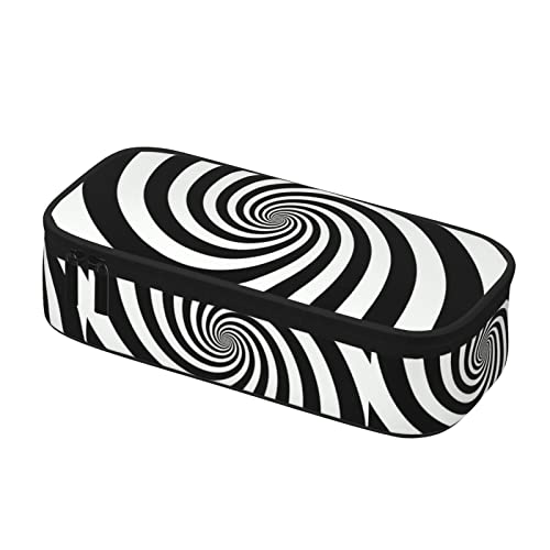 BAAROO Vortex - Estuche para lápices de gran capacidad, diseño de ilusión óptica, color negro, color, 5.0cm*10.5cm*20.5cm, Estuche para lápices