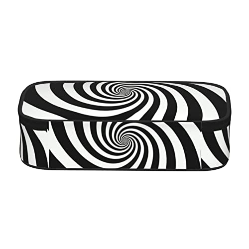 BAAROO Vortex - Estuche para lápices de gran capacidad, diseño de ilusión óptica, color negro, color, 5.0cm*10.5cm*20.5cm, Estuche para lápices