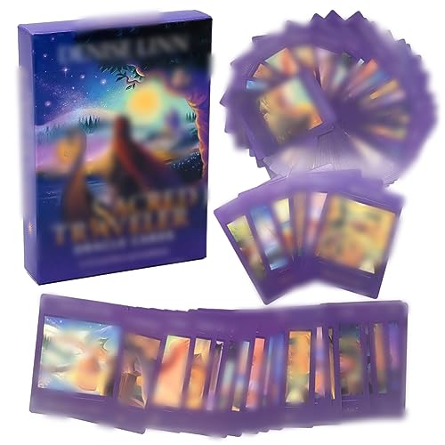 Babioms Sacred Traveler Tarot Cards, Tarot Deck, 52 Card Tarot Set with Box, Oracle Cards, Edición Inglesa, Juegos de Cartas para Principiantes, Entusiastas