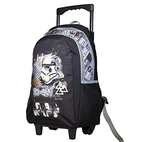 Bagtrotter Mochila con Ruedas Disney Star Wars, Color Negro