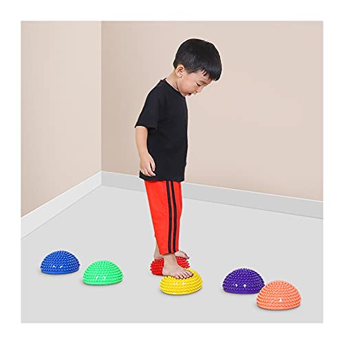 Balance Stepping Stones para Niños, Balance Pods- Stepping Stones De Media Cúpula Estilo Erizo, Carrera De Obstáculos para Niños, 1 Piezas (Color : Purple, Size : 5PCS)