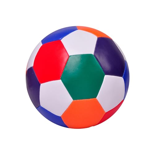 Balón de fútbol silencioso, balón de fútbol suave para jugar, balón de fútbol de 6,3 pulgadas para niños, balón de fútbol suave y suave, balón de fútbol de tamaño 4, balón de fútbol colorido y silenci