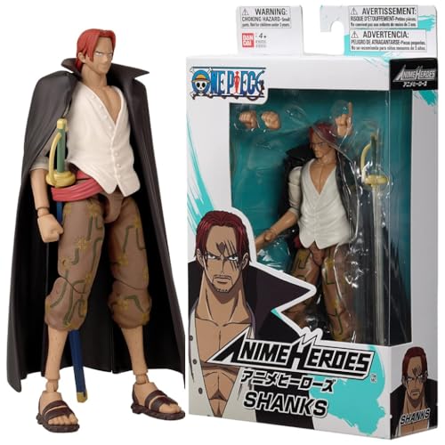 BANDAI Anime Heroes Shanks 17cm Anime Figura, Multicolor 36935