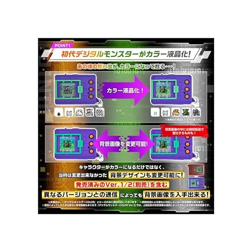 Bandai Digital Monster Digimon Color Vpet V-Pet Versión 3 Versión Japón - Morado