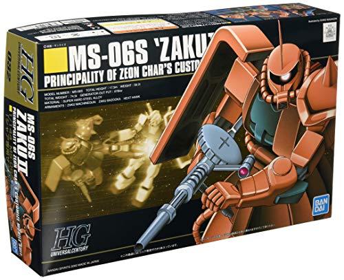 BANDAI SAS - FRANCIA Ms-06s zaku II Custom Model Kit Escala 1/144 Mobile Suit Gundam hguc mk58888