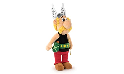 Barrado Peluche de los Personajes de Astérix - 30 Centímetros - Astérix, Obélix, Panorámix - Calidad Super Soft (Astérix)