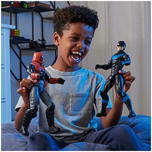 BATMAN - FIGURA BATMAN 30 CM DE NIGHTWING- DC COMICS - Muñeco Nightwing 30 cm Articulado - 6065139 - Superhéroes Juguetes niños 3 años +