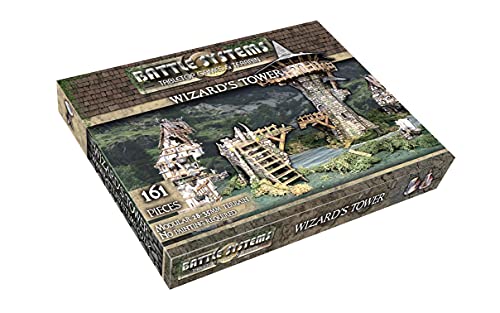 Battle Systems Fantasy Wargames Terrain - Wizards Tower - Tablero de Juego de Guerra de Mesa de Varios Niveles - Wargaming 40K Universe - BSTFWE017