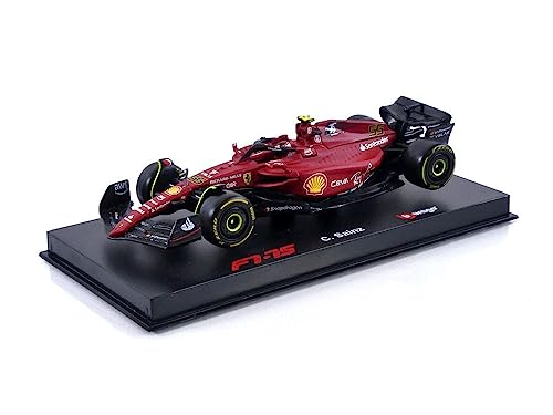 Bburago -BBURAGO-1/43 Ferrari-SF 2022 Fórmula 1-con Casco #Sainz-Nouveaute FA 2022-Coche Miniatura para niño-reproducción a Escalera, 36831S