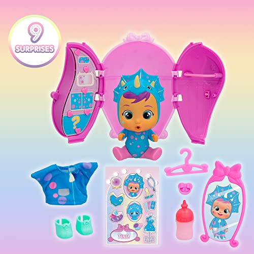 BEBÉS LLORONES LÁGRIMAS MÁGICAS Storyland Dress Me Up - Muñeca Sorpresa coleccionable que Llora de verdad con Ropa a vestir y 7 Accesorios, Juguete para niñas y niños +3 Años