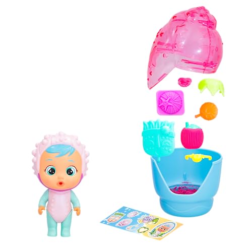 BEBÉS LLORONES LÁGRIMAS MÁGICAS Tropical Shiny Shells Coraline | Muñeca Coleccionable Que Llora lágrimas espumosas con 8 Accesorios - Juguete para niñas y niños +3 Años