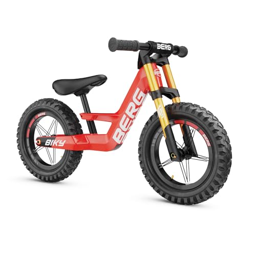 BERG Bicicleta de equilibrio Biky Cross Red unisex para jóvenes, 89 x 42 x 51 cm