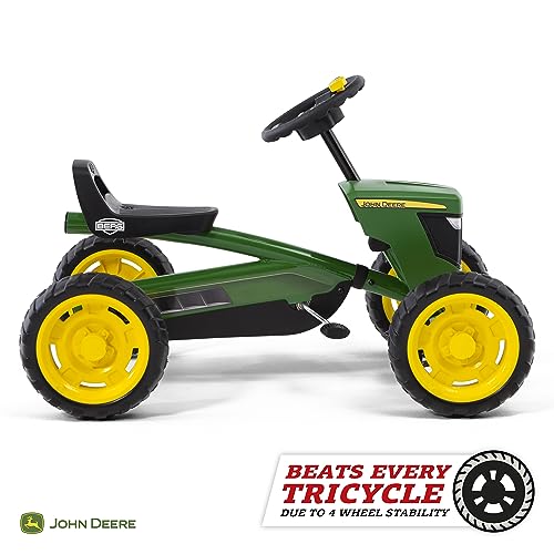 Berg Pedal Gokart Buzzy John Deere | Coche de Pedales, Seguro y Estabilidad, Juguete para niños Adecuado para niños de 2 a 5 años