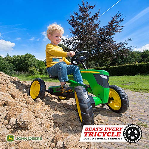 Berg Pedal Gokart Buzzy John Deere | Coche de Pedales, Seguro y Estabilidad, Juguete para niños Adecuado para niños de 2 a 5 años